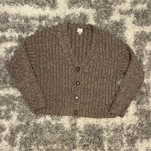 Target Cropped Knit Cardigan